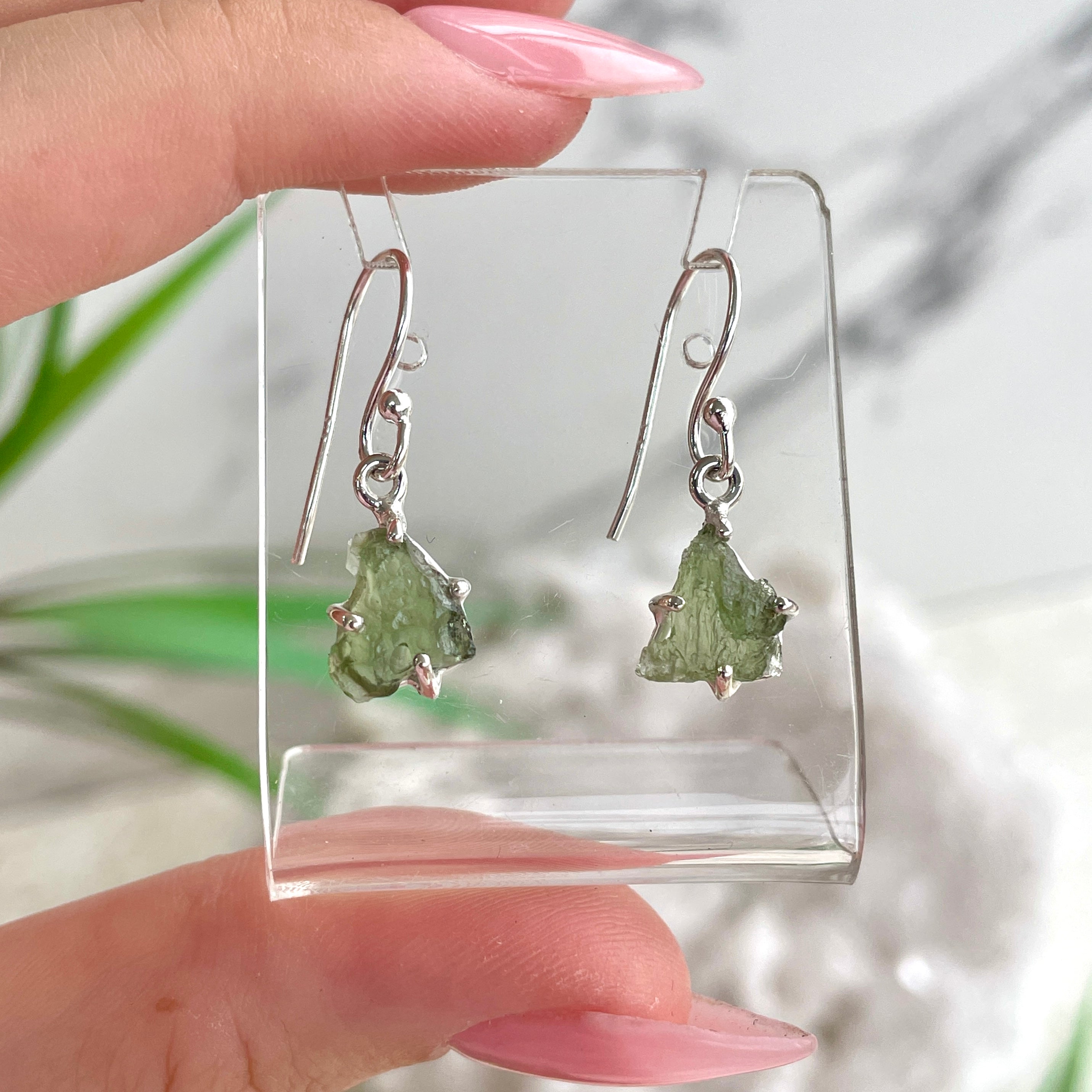 Moldavite Earrings Moldavite Earrings